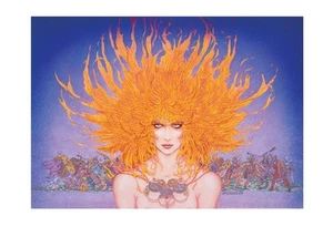 ARTE DE FANTASÍA Tailltu Reina del Abeto Bolg Estampado 8x11 por Jim FitzPatrick. erótico - Imagen 1 de 5
