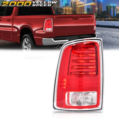 Fit For 2013-2018 Ram 1500 & 2500 & 3500 Chrome Trim Driver Side LED Tail Light Foto 1 de 4