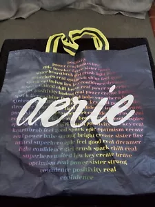 Bolso de Mano Reutilizable Aerie American Eagle Logotipo Azul Marino Inspirativo - Imagen 1 de 3