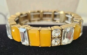 J. CREW Acrylic Stretch BRACELET Apricot Color - Picture 1 of 3