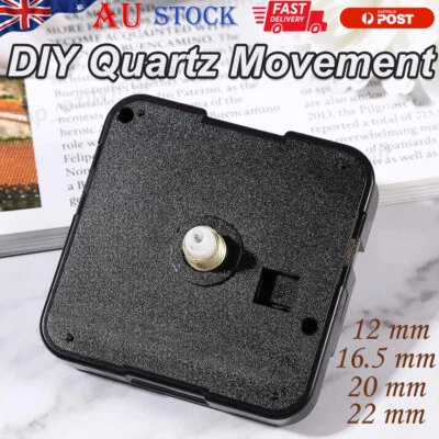 Silent DIY Quartz Movement Wall Clock Motor Mechanism Long Spindle Repair Kit AU - image 1 of 4