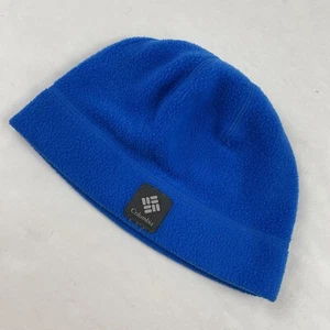 Columbia Omni-Heat Fleece Beanie Hat Youth Unisex Small Blue Ski Hike Outdoors - Picture 1 of 6