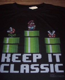 VINTAGE STYLE SUPER MARIO BROS.  NES Nintendo T-Shirt Big and Tall 4XL 1980's