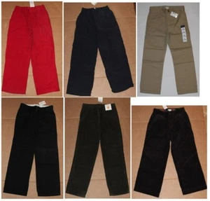 6 NWT CHILDREN'S PLACE Uniform GYMBOREE Lined Cargo PANTS Corduroy Boys U PICK - Picture 1 of 8