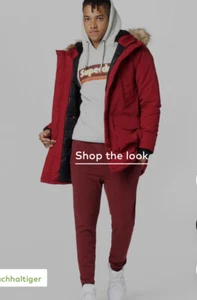 Superdry Winterjacke EVEREST PARKA Unisex Rot Gr S Neu Mit Etikett - Bild 1 von 7