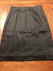 Antonio Melani Black Lined Straight Pencil Skirt Sz 4 (T1) - Picture 1 of 8