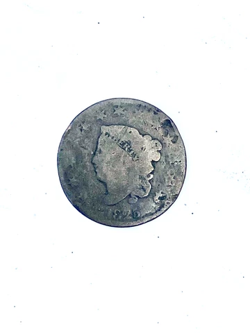 1825 Coronet Head Large Cent US Coin Cover