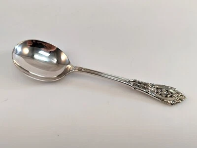 Wallace Rose Point Sterling Silver Cream Soup Spoon(s) - 5 7/8" - No Monogram - Image 1 of 3