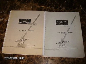 (1) Original Ersatzteilliste & Anleitung für Mitchell Button Roboter Maschine - Bild 1 von 3