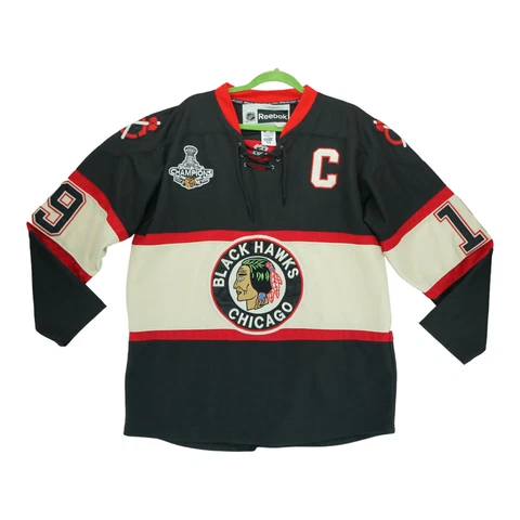 JONATHAN TOEWS CHICAGO BLACKHAWKS REEBOK 2010 STANLEY CUP CHAMPIONS JERSEY Cover