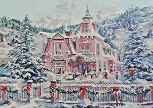Janlynn Platinum Rocky Mountain Christmas Marty Bell Cross Stitch Kit 61-156 New - Picture 1 of 6