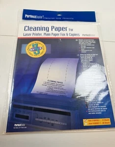 Perfect data Laser & inkjet Printer Cleaning Sheet (8.5 x 11") 12 Sheets - Afbeelding 1 van 5