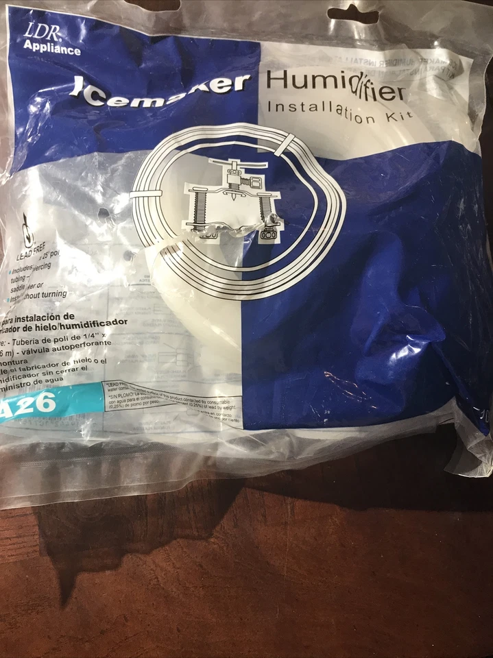 Kit de instalación de línea de agua humidificador máquina de hielo LDR 25 pies 1/4 pulgadas válvula de tubo Foto 1 de 4