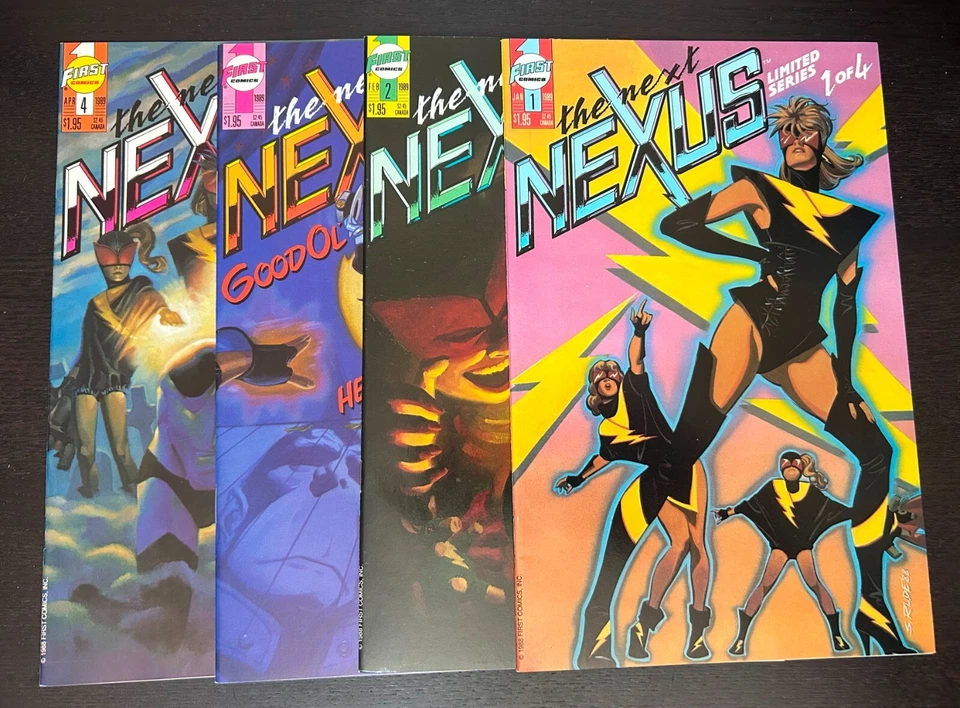 NEXT NEXUS #1-4 (First Comics 1989) -- #1 2 3 4 -- Steve Rude -- FULL Set - Image 1 of 1