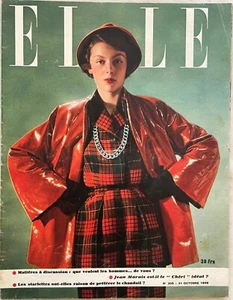 ELLE Magazin Nr. 205 vom 31. Oktober 1949 alte Modemagazin Nähen Frau - Bild 1 von 6