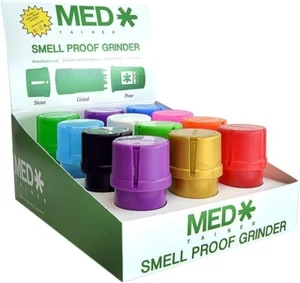 1 x Medtainer AirTight Grinders - Assorted Colors - Water Tite - Smell Proof New - Picture 1 of 7