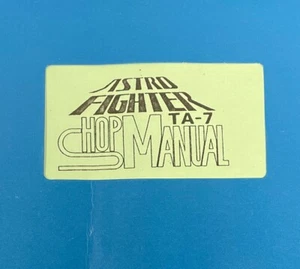 Data East Astro Fighter TA-7 Arcade Video Game Shop Operation Manual Schematics - Picture 1 of 3