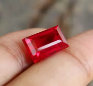 Pietra preziosa sciolta rubino rosso naturale 8,80 carati forma principessa CERTIFICATA - Foto 1 di 5
