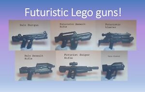 Futuristic Lego guns for minifigures - super realistic!! Halo