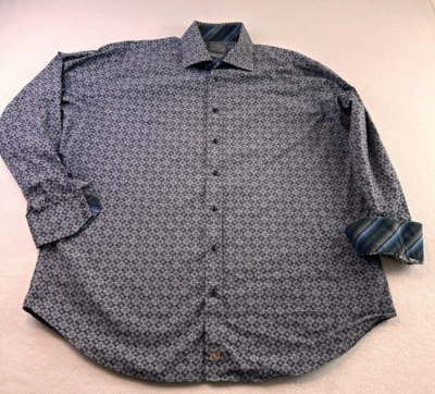 Thomas Dean Men’s 2XL Dress Shirt Blue Purple Multicolor - Image 1 of 4