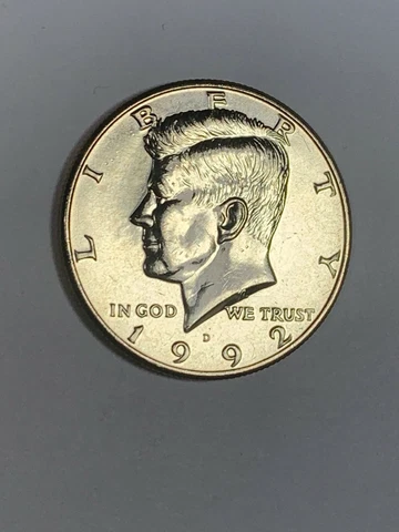 1992-D Clad Kennedy Half Dollar Cover