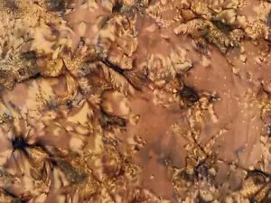 Tela de algodón Batik marrón por 1/2 yarda - Imagen 1 de 2
