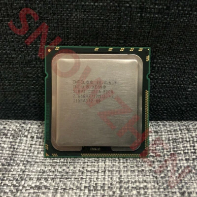 Intel Xeon X5650 CPU Six-Core 2.66 GHz 12MB LGA 1366 SLBV3 Processors - Image 1 of 2