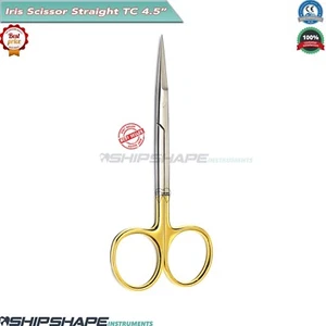 New Surgical Scissor Iris Micro Gum Gingival Tissue Trimming Scissor Straight TC - Picture 1 of 4