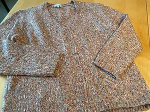 ERBSTÜCK KONFETTI V-AUSSCHNITT POLY WOLLMISCHUNG PULLOVER DAMEN GR. S - Bild 1 von 6