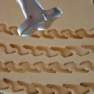 Craftplus de acero inoxidable - Sello de borde tejido doble (herramienta de estampado de cuero) - Imagen 1 de 8