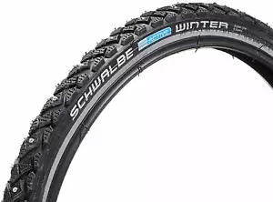 Two Schwalbe Winter K-Guard 42 Winter Spike Road Tyres 18 x 1.60 bike Ice 18" - Picture 1 of 1