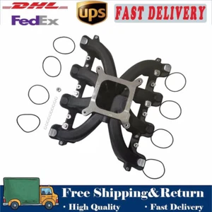 Admisión de un solo plano 300-132BK apta para GM LS1/LS2/LS6 - negro - Imagen 1 de 8