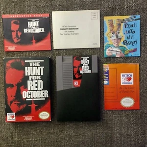 Hunt For Red October for NES Nintendo - Tested! Complete In Box CIB W/ Poster! - Picture 1 of 6