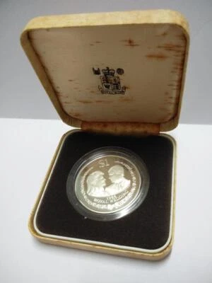 Cook Islands $1 Silver Proof Coin 1986 Wedding Andrew Sarah W/Cert & Box (OC431) - Image 1 of 4