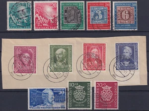 Bund BRD Jahrgang 1949 & 1950 Mi.Nr. 111 - 122 gestempelt / Briefst (Mi. 500,-€) - Picture 1 of 1