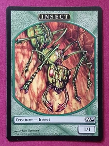 Magic The Gathering 2010 CORE SET M10 INSECT token card MTG - Picture 1 of 2
