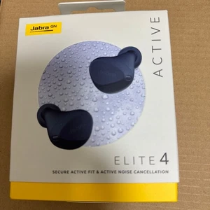 Jabra Elite 4 True Wireless Earbuds Bluetooth Noise Cancelling Headset Navy - Picture 1 of 11