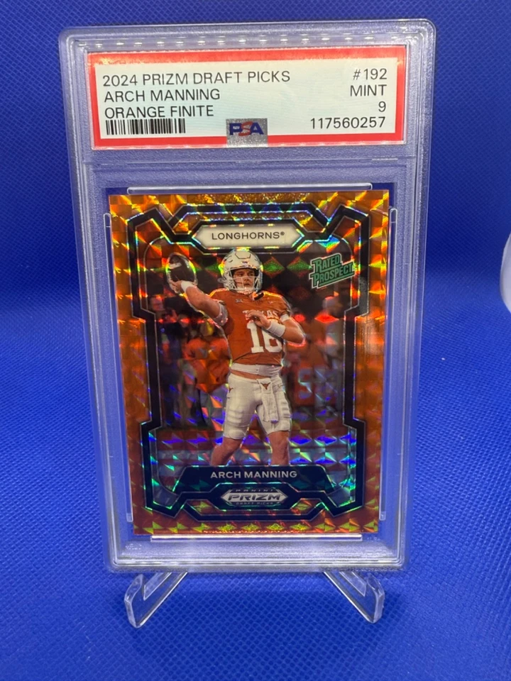 Arch Manning 2024 Panini Prizm Draft Picks Orange Finite /39 Rated Rookie RC - Image 1 of 4