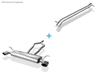 Дуплексная гоночная система от Cat VW Touareg 7 л 3,2 V6 3,0 TDI V6 на 140x90 мм овальная - Изображение 1 из 3