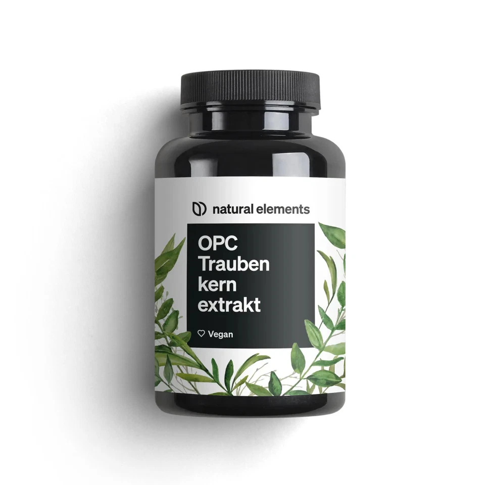 OPC Traubenkernextrakt hochdosiert 90 Kapseln Antioxidantien - NATURAL ELEMENTS - Bild 1 von 1