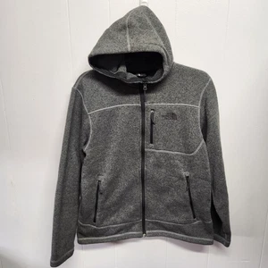 North Face Jacke Herren Large grau Full Zip Kapuzenpullover Fleece Outdoor Taschen - Bild 1 von 12