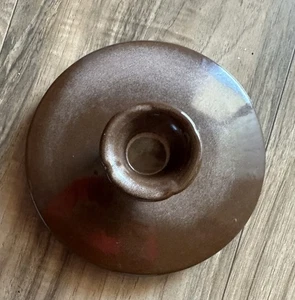 Vintage Frankoma Keramik Plainsman braun klein 5" Ersatzdeckel nur für Teile - Bild 1 von 3