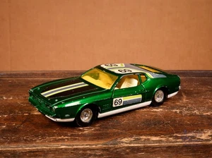 Corgi Toys Whizzwheels 329 Ford Mustang Mach 1 verde met. diecast vintage - Imagen 1 de 7