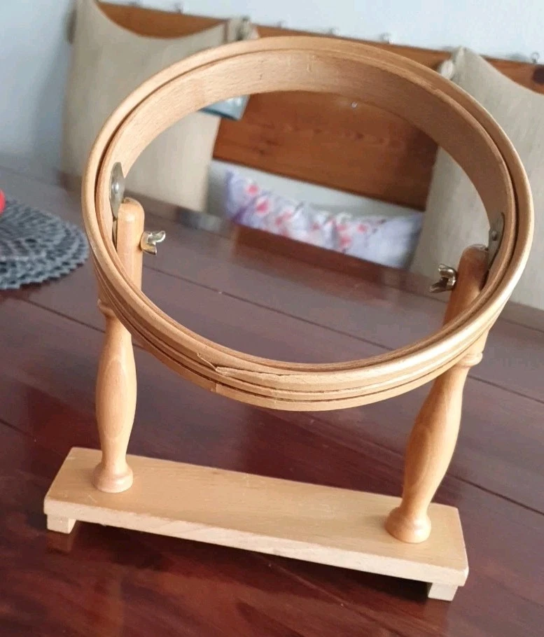 5 Stück Ovale Stickrahmen In 5 Größen - Kunststoff, Imitiertes Holzdesign Für Kreuzstich & Deko
