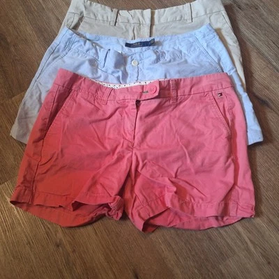 Шорты женские Polo Ralph Lauren Tommy Hilfiger Nautica 8 лот из 3 легких Academia  - Изображение 1 из 4