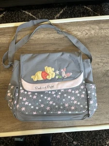 Vintage Retro 2000s Y2K Disney Winnie The Pooh Diaper Bag Girl Pooh Piglet - Picture 1 of 13