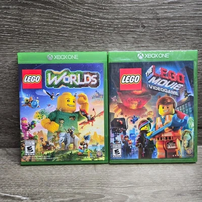 Lot The LEGO Movie Videogame + Worlds Microsoft Xbox One Brand New & Sealed - Image 1 of 4