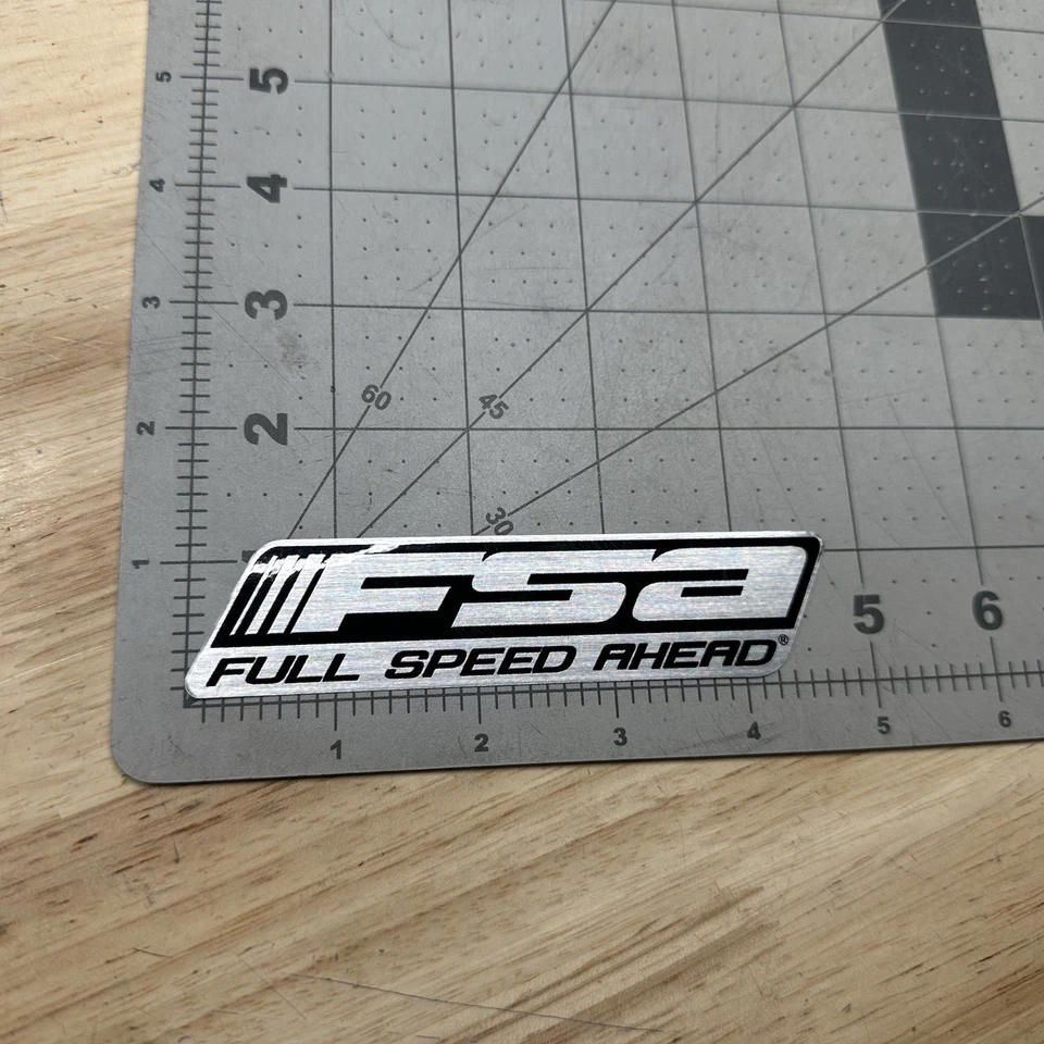 FSA Full Speed Ahead Stainless Logo Big Sticker Decal GENUINE - Image 1 of 1