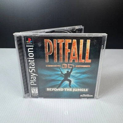 Pitfall 3D Beyond The Jungle PlayStation Video Game Teen Activision Complete CIB - Image 1 of 4