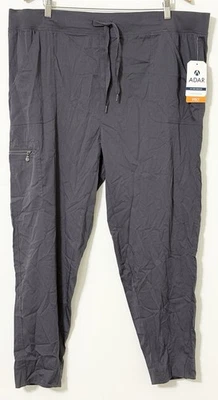 Adar Pro Scrub Pants Women’s 3X Pewter Gray Yoga Waist Jogger Leg 3X - Image 1 of 4